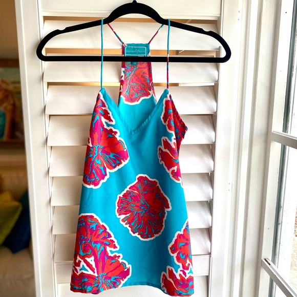 Flowly floral tank - XS - worn once - Picture 1 of 5
